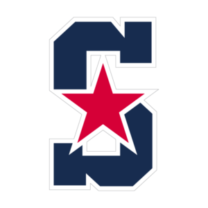 Blue Helmet Sticker